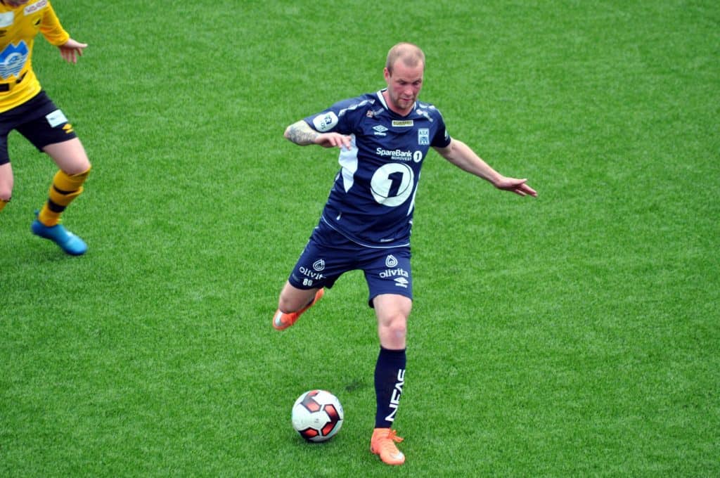 Andreas Røsand scoret mål mot Tomrefjord. Foto: KBK